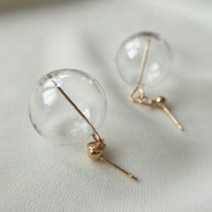 Glass bubble earrings
